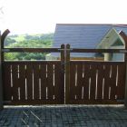 Oak entrance gates rear veiw of the above unfortunatly the shadow could not be avoided in picture