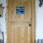 Stable style front door made in oak.